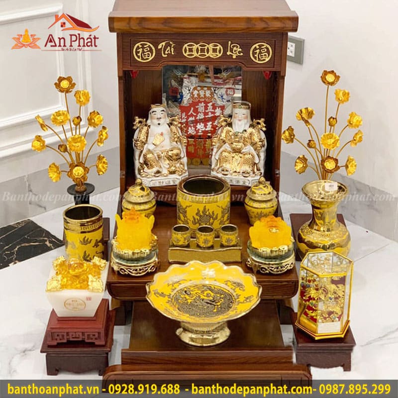 Bàn thờ thần tài thổ địa mẫu TT717 3 Bàn thờ thần tài thổ địa mẫu TT717